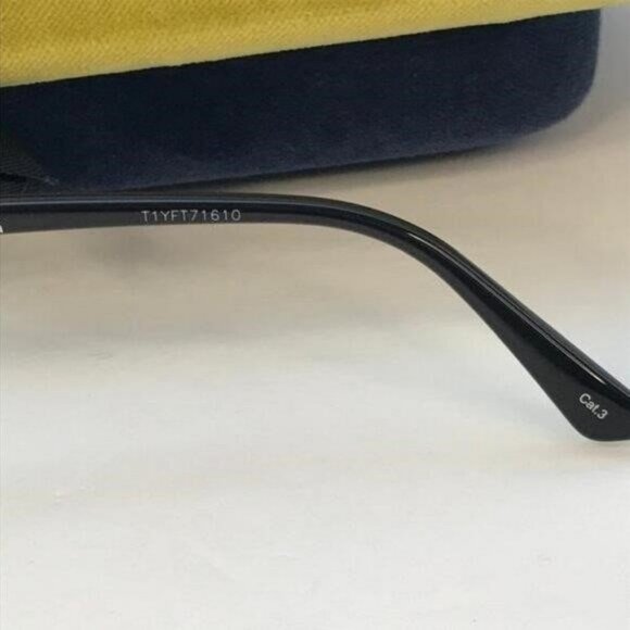 New 💯 Original Gucci Blue Pilot Unisex Sunglasses GG0043SA 001 61 - Picture 7 of 13